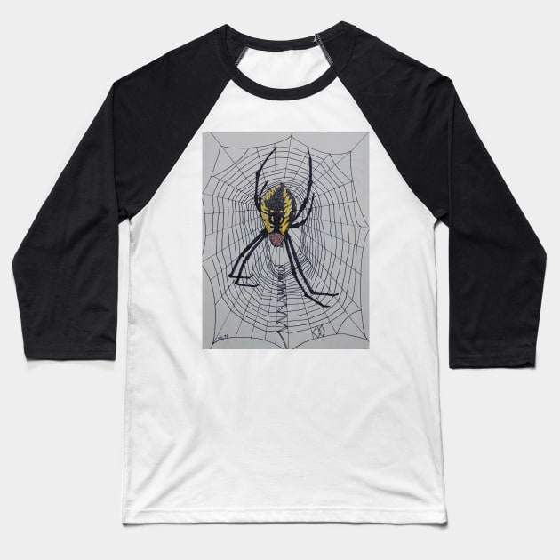 Spider Web Baseball T-Shirt by Matt Starr Fine Art